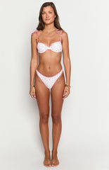 9.0 Swim Bianca Red Floral Bikini Top