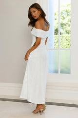 First Class Finish Off Shoulder Maxi Dress