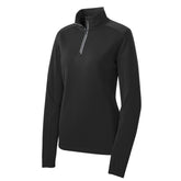 Custom Logo: Textured 1/4-Zip Performance Pullover (Ladies) - Various Colors