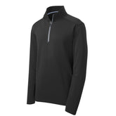 Custom Logo: Textured 1/4-Zip Performance Pullover (Men) - Various Colors