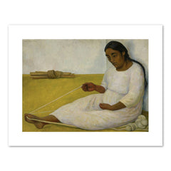 Diego Rivera "Indigena tejiendo (Indian Woman Spinning)"Made-to-Order Print