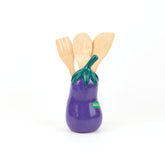 Farmer's Market Eggplant Utensil Pot