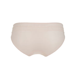 back view of Organic pima cotton and 100% pure silk briefs for eczema in the groin area,