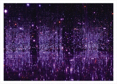 Kusama "Fireflies" Lenticular Postcard