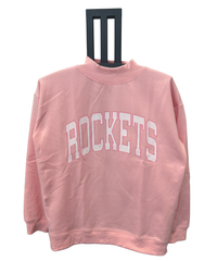 Mock Neck Sweatshirt - Light Pink