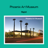 Phoenix Art Museum Side View Magnet on Card