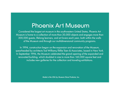 Phoenix Art Museum Side View Magnet on Card