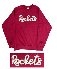 Rockets Chenille Sweatshirt - Maroon