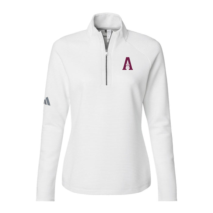 Adidas Textured 1/4-Zip Performance Pullover (Two Styles) - White