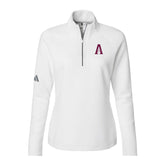 Adidas Textured 1/4-Zip Performance Pullover (Two Styles) - White
