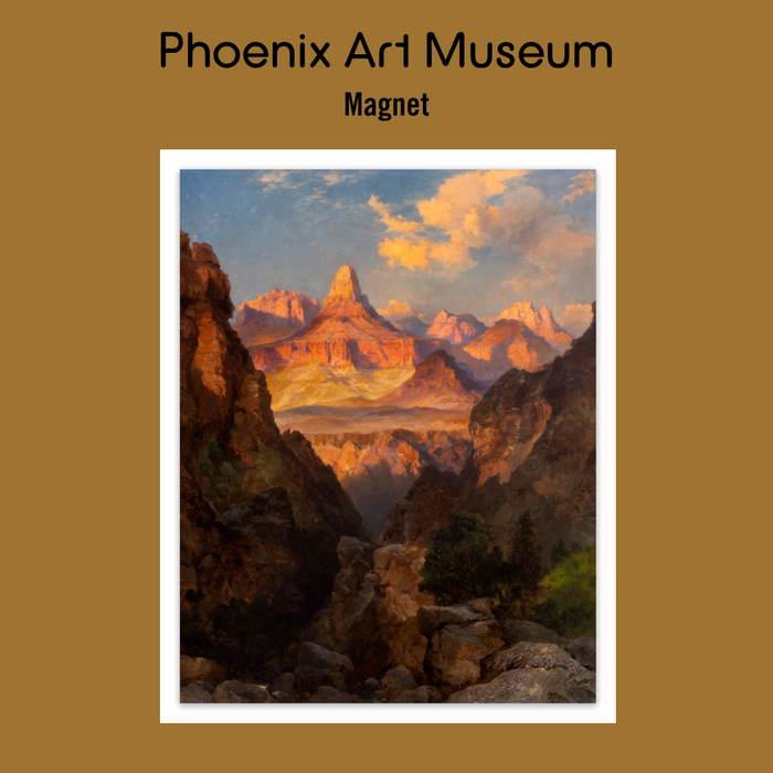 Thomas Moran "Zoroaster Temple at Sunset" Magnet on Card