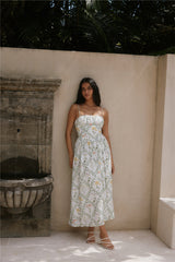 Ellie Elights Maxi Dress Green