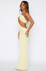 Monaco Moment Maxi Dress Lemon