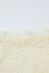 Long Sleeves Yellow Lace Tight Dress