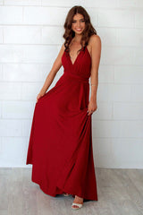 Pandora Multiway Gown - Wine Jersey