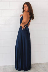 Pandora Multiway Gown - Navy Jersey