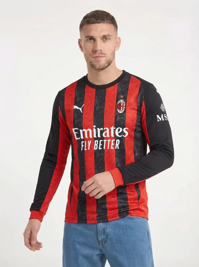 AC MILAN 2025/26 LONG SLEEVE HOME SHIRT