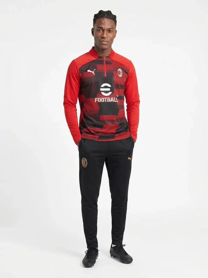AC MILAN BLACK AND RED TRACKSUIT II