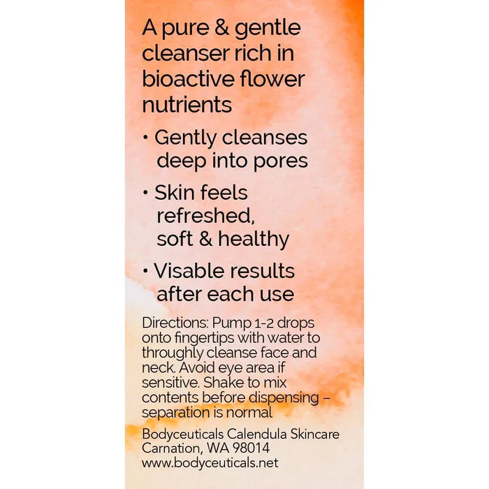 Photo of side of the cleanser's box with directions for use.
