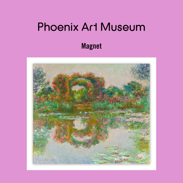 Claude Monet "Flowering Arches" Magnet on Card