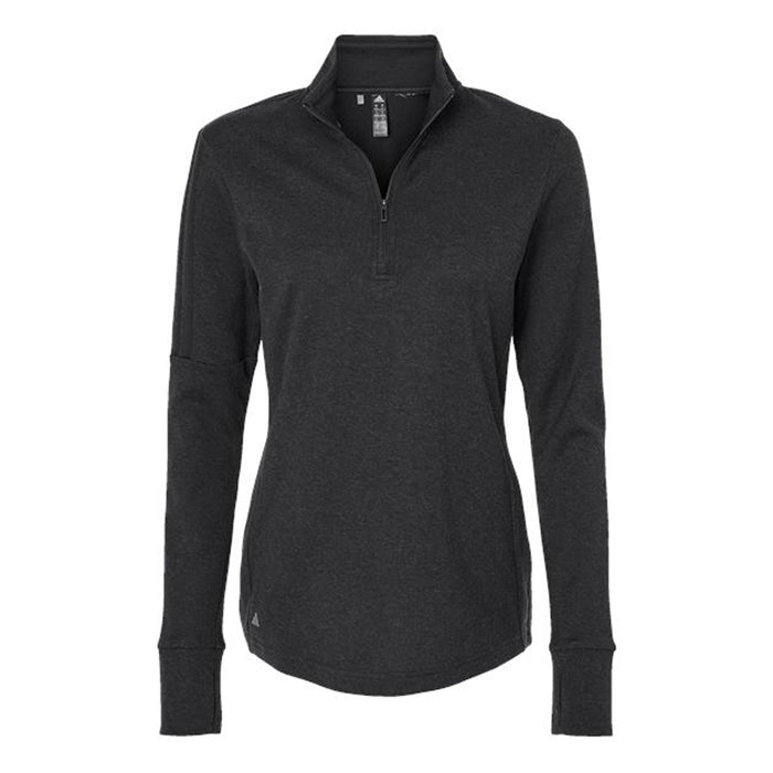 Custom Logo: Adidas 3-Stripes 1/4-Zip Sweater (Ladies) - Various Colors