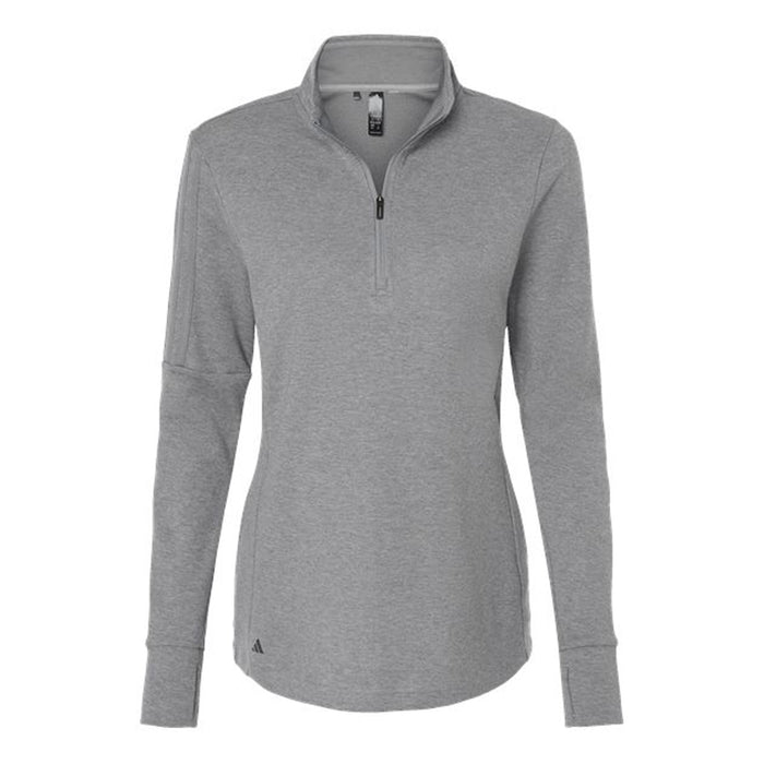Custom Logo: Adidas 3-Stripes 1/4-Zip Sweater (Ladies) - Various Colors