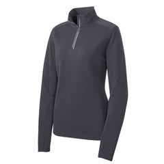 Custom Logo: Textured 1/4-Zip Performance Pullover (Ladies) - Various Colors
