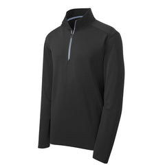 Custom Logo: Textured 1/4-Zip Performance Pullover (Men) - Various Colors