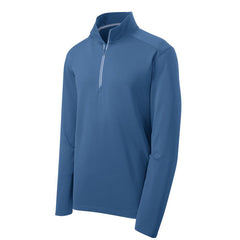 Custom Logo: Textured 1/4-Zip Performance Pullover (Men) - Various Colors