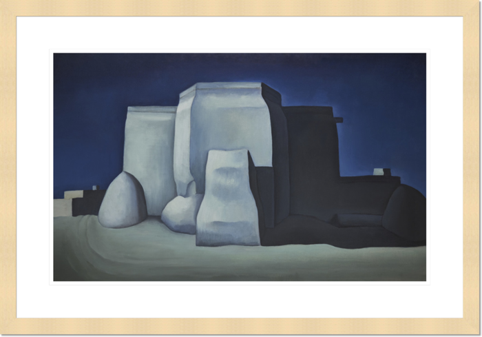 Emil Bisttram "Ranchos de Taos Church" Made-to-Order Print