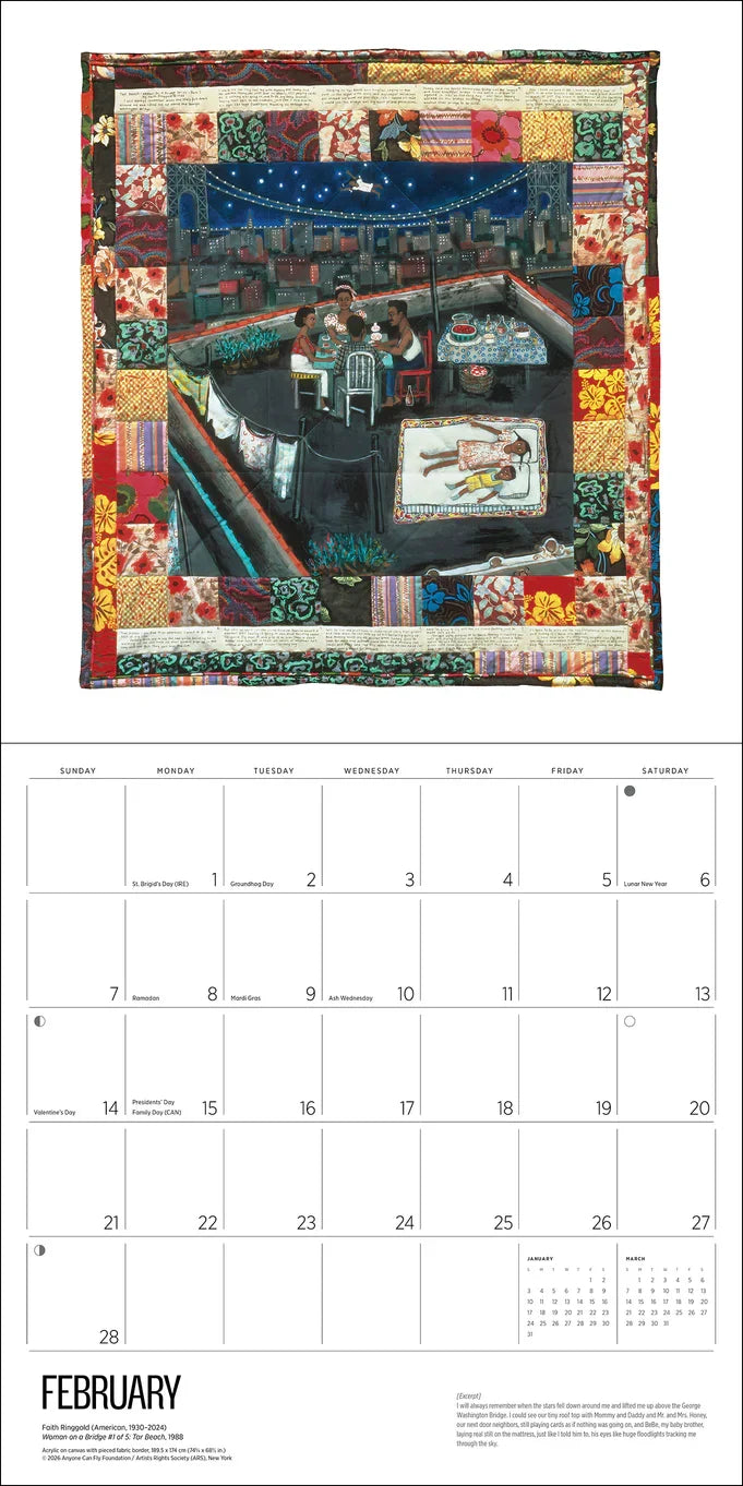 Faith Ringgold 2027 Wall Calendar