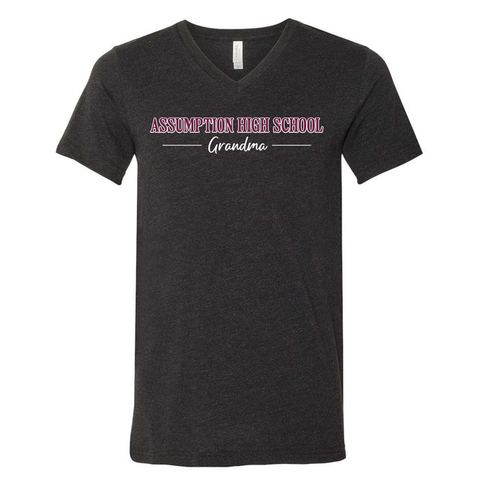 Family Members Tee: Grandma - Black V-neck