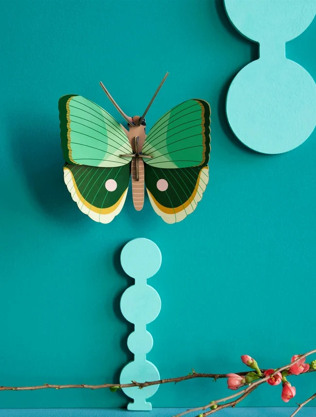 Fern Striped Butterfly Wall Decoration + Construction Kit