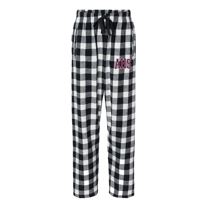 Flannel Pajama Pants - Black & White Buffalo Plaid
