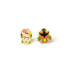 Frida Kahlo + Milagro Earrings