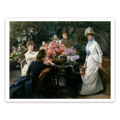 Julius LeBlanc Stewart "Spring Flowers (In the Conservatory)" Print