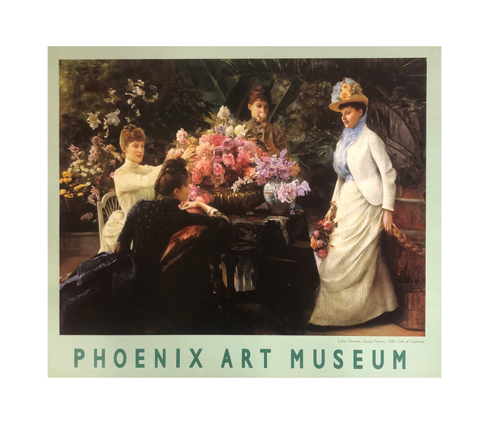 Julius Stewart, "Spring Flowers (In the Conservatory)" Poster
