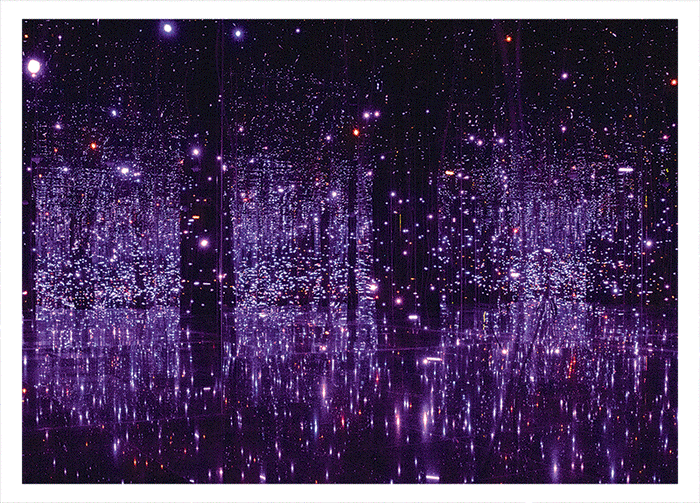 Kusama "Fireflies" Lenticular Postcard