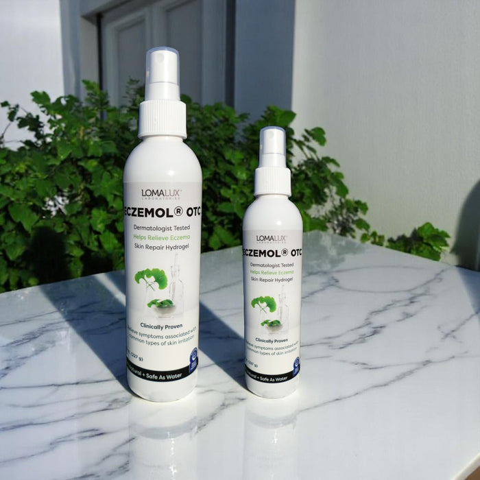 LomaLux Eczemol OTC Topical Eczema Hydrogel Spray with Hypochlorous Acid (HOCl)