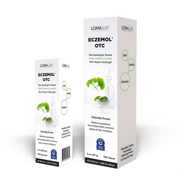 LomaLux Eczemol OTC Topical Eczema Hydrogel Spray with Hypochlorous Acid (HOCl)