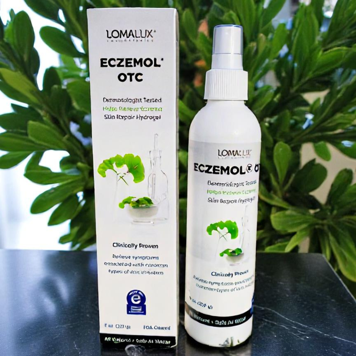 LomaLux Eczemol OTC Topical Eczema Hydrogel Spray with Hypochlorous Acid (HOCl)