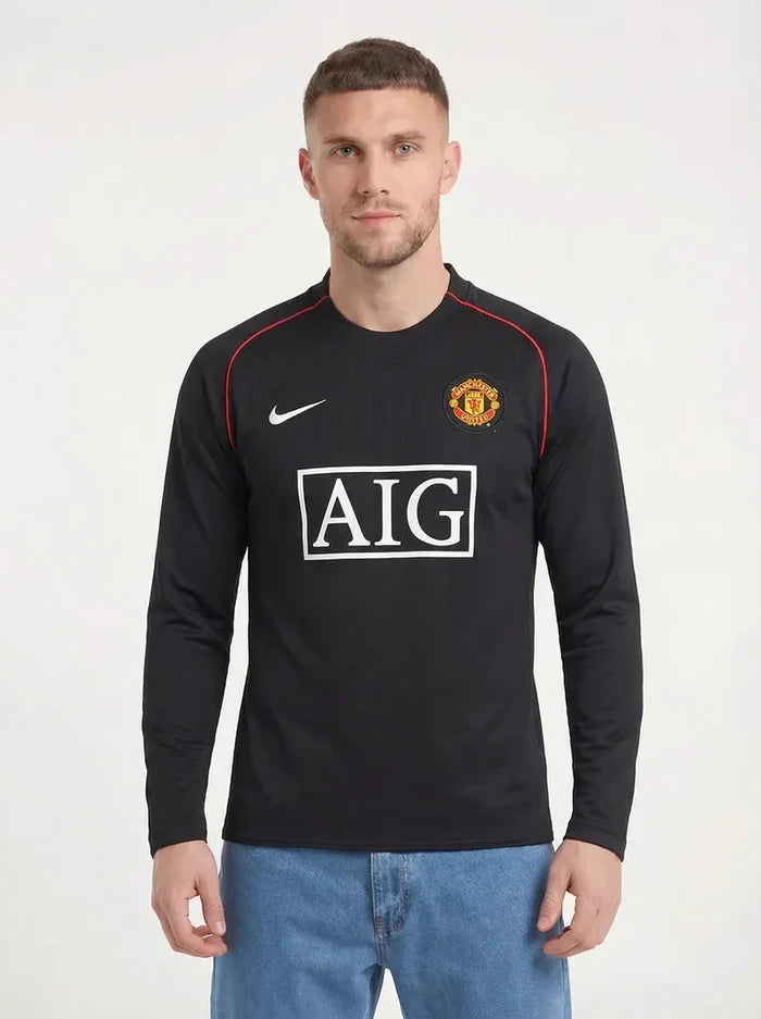 MANCHESTER UNITED 2007/08 RETRO LONG SLEEVE HOME SHIRT