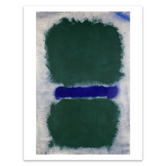 Mark Rothko "Untitled (Green Divided by Blue)" Print