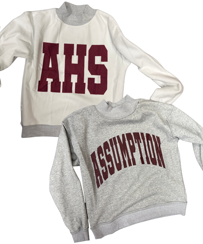 Mock Neck Reversible Sweatshirt (Open House)