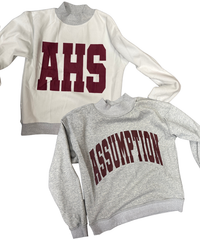 Mock Neck Reversible Sweatshirt (Open House)