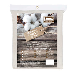 Organic Cotton Fitted Mattress Protector | AllergyCare™