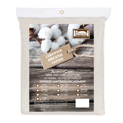 Organic Cotton Mattress Encasement for Allergies, Dust Mites & Sensitive Skin | AllergyCare™