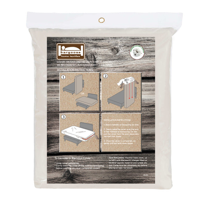 Organic Cotton Mattress Encasement for Allergies, Dust Mites & Sensitive Skin | AllergyCare™