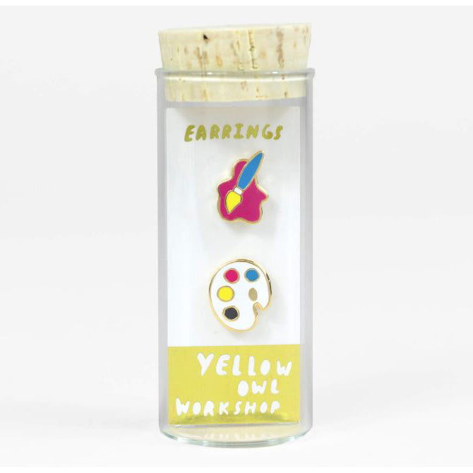 Paintbrush + Palette Earrings