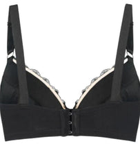 back view of Debbie Lace and Organic Cotton and Silk Latex-Free Bra